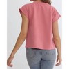 Women's Textured Shorts and Top Set - entro - 3 of 4