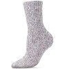 Memoi Women's Confetti Plush Cozy Tufted Crew Sock - 4 of 4