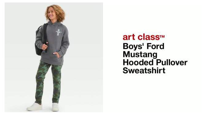 Boys' Ford Mustang Hooded Pullover Sweatshirt - art class™, 2 of 5, play video
