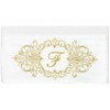 Linum Home Textiles 100% Turkish Cotton MONICA Gold Thread 2PC Embellished Bath Towel Set - 3 of 3