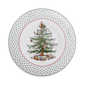 Spode Christmas Tree Polka Dot Cake Plate - 1 of 4