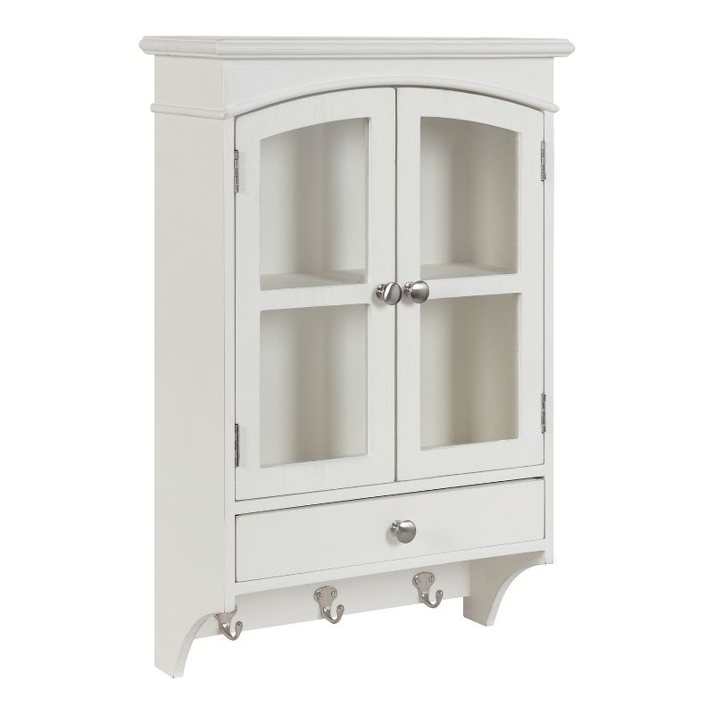 Kate and Laurel Highfield Decorative Wall Cabinet , 17.75x7.25x27.25, White, 1 of 13