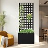 TUYOHW Metal Planter Box with Trellis, Metal Raised Garden Bed with Trellis, Garden Box for Climbing Plants, Flower - 3 of 4