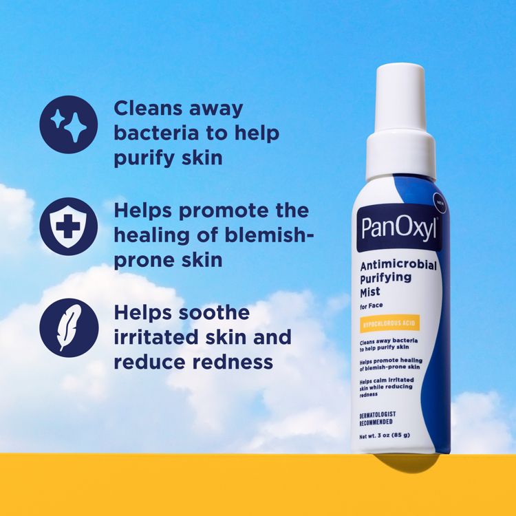PanOxyl Hypochlorous Acid Antimicrobial Purifying Mist - 3oz, 2 of 11