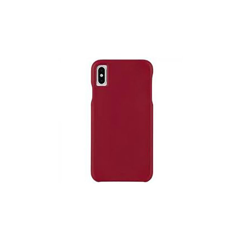 Case-Mate Barely There Leather Case for iPhone XS Max - Cardinal, 1 of 4