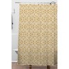 Wagner Campelo Boho Volutes Putty Shower Curtain Yellow - Deny Designs: Bathroom Decor, Microfiber Fabric, Buttonhole Top - 2 of 3