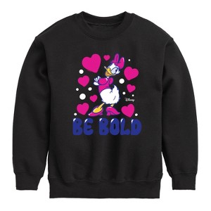 Boys' - Disney - Daisy Be Bold Graphic Long Sleeve Fleece Sweatshirt - 1 of 4