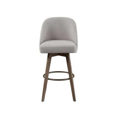 NicBex Bar Stools for Kitchen Island,Counter Bar Stools with Wood Footrest,Bar Chairs for Dining Rooms,Kitchens Islands,Gray/Beige