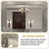 Bathroom Mirror 40x30inch Modern Rectangular Wall-Mounted Square Angle Vanity Mirror With Metal Frame - 3 of 4