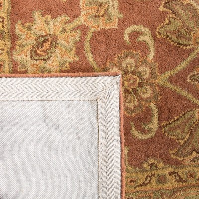 Rustic Elegance 24" Rust/Green Hand-Tufted Wool Accent Rug