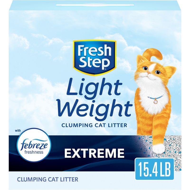Fresh Step Lightweight Extreme Scented Litter with the Power of Febreze Clumping Cat Litter- 15.4lb, 1 of 14
