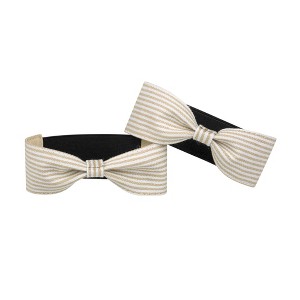 INSPIRE CHIC Women's Leather Bowknot Detachable Elastic Shoe Heels Strap Band - 1 of 4