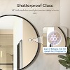 Black Round Mirror 30 Inch Bathroom Vanity Circle Mirror - Elegant Wall Mirror with Metal Frame for Living Room, Entryways - 2 of 4