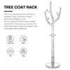 Bekrvio 74” Freestanding Solid Wood Coat Rack Tree with Hooks,Heavy Duty Standing Coat Tree with Round Base for Clothes/Hat in Entryway Bedroom - 4 of 4