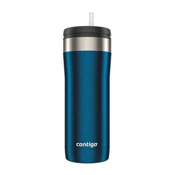 Contigo 24oz Uptown Tumbler with Dual-Sip Lid Stainless Steel Blueberry