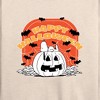 Women's - Peanuts - Peanuts Retro Halloween Lightweight French Terry Wide Neck Long Sleeve Shirt - 2 of 4