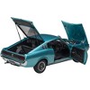 1973 Toyota Celica Liftback 2000GT (RA25) RHD (Right Hand Drive) Turquoise Blue Metallic 1/18 Model Car by Autoart - 2 of 4