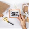 Pavilion Gift Company - Love You Grandpa - 5.5" x 4" Wood Framed Glass Plaques - Wall Sign Panels - 4 of 4