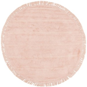 Easy Care ECR217 Handmade Woven Area Rug - Pink - 6'-0" x 6'-0" Round - Safavieh - 1 of 3