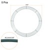 Unique Bargains Metal Wire Wreath Frames Form Hanger for Christmas Wedding Floral Arrangements 5 Pcs - 2 of 4