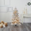 Nearly Natural 5-ft Flocked Grand Northern Rocky Fir Artificial Christmas Tree with 650 Warm Micro (Multifunction with Remote Control) - 4 of 4