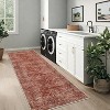Machine Washable Indoor Rug, Non-Slip Low Pile Carpet for Living Room Hallway, Soft Geometric Design, Stain Resistant & Foldable - 2 of 4