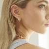 Gold Chunky Hoop Earrings Set for Women, 14K Gold Plated Twisted Huggie Hoop Earring Thick Open Lightweight Chunky Hoop - 3 of 4
