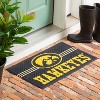 Evergreen NCAA Iowa Hawkeyes Embossed Mat Cross Hatch Indoor and Outdoor Doormat - 3 of 4