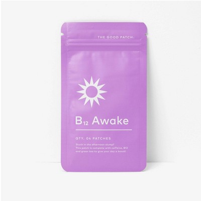 The Good Patch Plant Based Awake Patch with B12 - 4ct