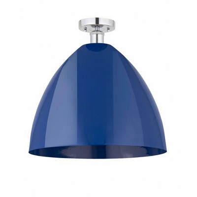 Plymouth Dome - 1 Light Semi-Flush Mount In Industrial Style-18.75 Inches Tall and 16 Inches Wide
