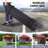 10 x 10 Pop Up Canopy, All Season Instant Canopy with 2 Sidewalls and Vented Roof, Wheeled Carry Bag and Sandbag for Camping, Picnic, Party - 3 of 4