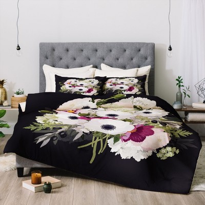 Black Floral Bedding Target