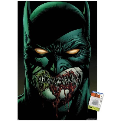 Trends International DC Comics Batman - Batman with Stitched Lips Unframed Wall Poster Prints