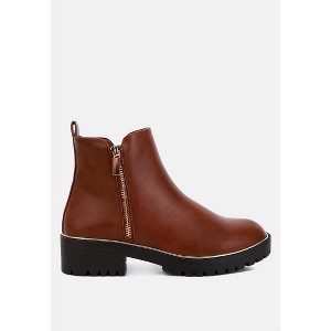 Thorin Metallic Frame Block Heel Boots Women - 1 of 4