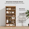 31*31*16 Wood Accent Sideboard Cabinet, Storage Organizer with Adjustable Shelves for Kitchen Bedroom Living Room Dinning Room - 4 of 4