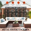 Galvanized Steel Metal Outdoor Privacy Screen, Patio Privacy Screen Deck Privacy Screen Balcony Privacy Screen Terrace Privacy Screen - 4 of 4