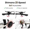 YONWAY 700Cx35 Road Bike, 21-Speed Gear System, with Aluminum Alloy Wheels, for Urban Commuting and Student Transportation - 4 of 4