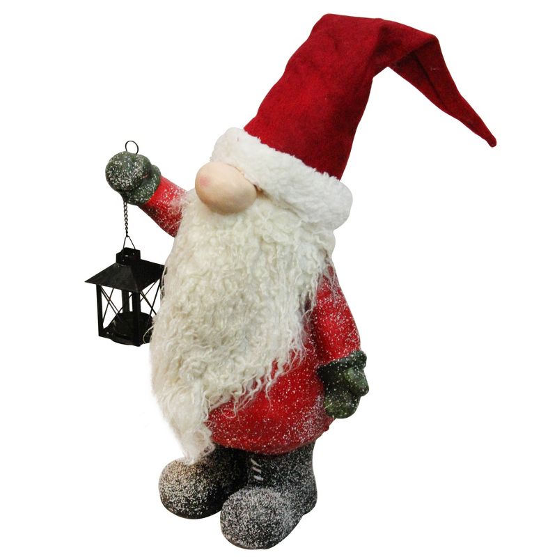 Northlight 20" Red and White Santa Gnome with Lantern Christmas Decor, 2 of 4