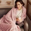 Aoibox Plush Fuzzy Fleece Throw Blanket, Super Soft & Warm Fluffy Blanket for Couch or Bed, All Season Use in Stylish Solid Colors - 2 of 4