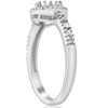 Pompeii3 1/3ct Pave Halo 14K White Gold Diamond Engagement Setting Mount - 2 of 4