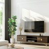 Faux Fiddle Leaf Fig Tree with White Pot, Faux Trees with Artificial Plants 107 Fiddle Leaves Greenery - Lifelike Fake Tree - 2 of 4
