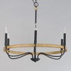 Maxim Lighting Franklin 6 - Light Chandelier in  Driftwood/Black - 4 of 4