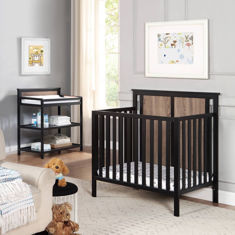 Suite Bebe Connelly 3-in-1 Convertible Mini Crib, 2 of 6