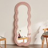 ONWITH 63" x 24" Full Body Mirror For Bedroom,Full Length Mirror With Stand, Floor Large Mirror Wll Mirror,Pink - 2 of 4