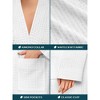 PAVILIA Women Waffle Knit  Robe, Soft Cozy Breathable Lightweight Long Bathrobe with Pockets for Shower Spa House - 3 of 4