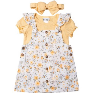 Nicole Miller Baby Girls 3-Piece Jumper Set - 1 of 1