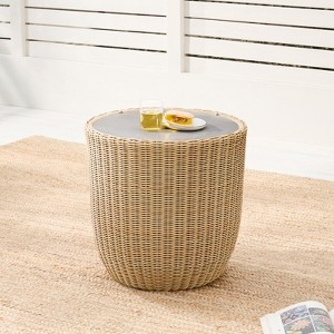 Spruce & Spring Patio Wicker Furniture Set Outdoor Rattan Bistro Set - 1 of 4