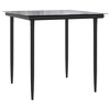 vidaXL 3 Piece Bistro Set with Cushions Gray Poly Rattan - 4 of 4