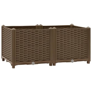 vidaXL Raised Bed 31.5"x15.7"x15" Polypropylene - 1 of 4