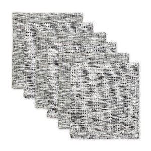Design Imports Black/Off-White Asst Recycled Cotton Dishcloth Set/6 - 1 of 4